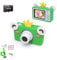 Kinderkamera, 32MP 1080P Digitalkamera Kinder mit 2 Zoll IPS Berührbarem Bildschirm, 32GB TF-Karte, Datenkabel-Schlüsselband, Einfach zu Bedienen, Geschenk für Kinder, Grün