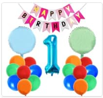 POVALLOV 33pcs Kindergeburtstag Deko Held Ballons, Räche Geburtstagsdeko 5 Jahr Set, Luftballons für Junge MäDchen zum 5. Geburtstag, Eburtstag Balons Deko, Zahlen Anime Luftballon mit Fahne