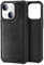 ONES Hülle für iPhone 13 mini PU-Leder, 『Vier Ecken-Airbags Schutz』『Anti-Fingerabdruck』『TPU Bumper rutschfest』『Kabelloses Laden』Robust, Stoßdämpfend, Stoßfest - Schwarz