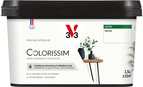 V33 Peinture multi-supports Colorissim® Neige satin 2,5L