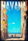 mrdeco Metall Schild 30x40cm gewölbt Kuba Havana Cuba Blechschild