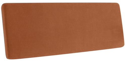 Sofa Sitzkissenbezug, Sofa Sitzkissenbezug Stretch, Elastischer Kissenbezüge, Husse Überzug Bezug Für Sofa Sitzkissen, rutschfest Stoff Tartan (Orange,Chaiselongue)