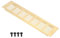 PATIKIL 12 x 3 Inch Door Air Vent Cover, Aluminum Grille Ventilation Cover Louvered with Mounting Screws for Cabinet Wardrobe Door, Gold Tone