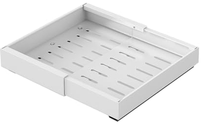 Cajón telescópico, 48 cm de ancho x 31,5 cm de profundidad x 7 cm de alto, cajón extensible para cocina, organizador de armario deslizable