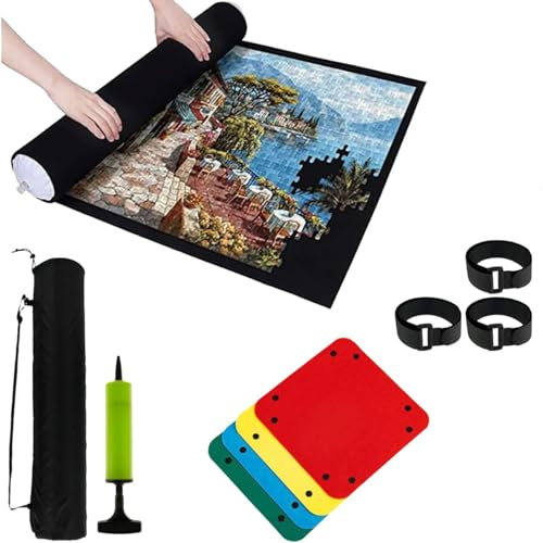 Puzzle Mat Puzzle Roll for 2000 Pieces, Giant Felt Mat for Storing Puzzles, Jigsaw Mat with Non-Slip Surface