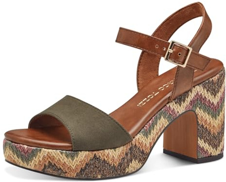 Marco Tozzi Sandalo da Donna 2-28008-42, Cachi, 37 EU, Cachi, 37 EU