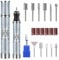 Leogony Electric Nail File for Thick Toe Nails, 4 Speeds Nail Grinder for Thick Toenails Set for Various Nails and Shapes (18 Grinding Heads)