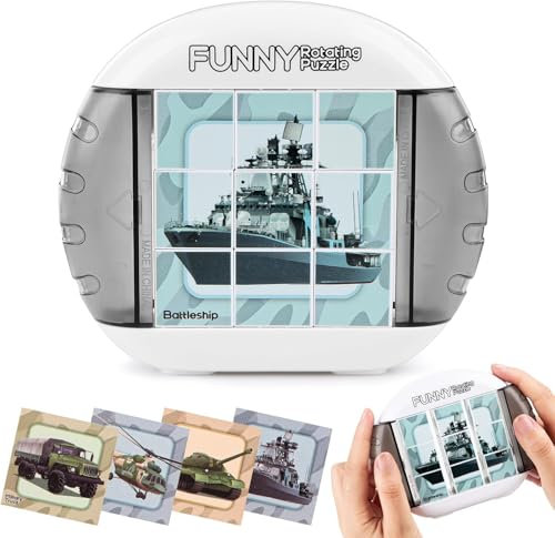 Beschäftigung Fidget Toys Kinder,Drehbares 3D Puzzle Spielzeug 4-in-1 Puzzle 9 Teile, Rotierendes Puzzle Lernspielzeug Motorikspielzeug ab 1 2 3 4 5 6 Jahre