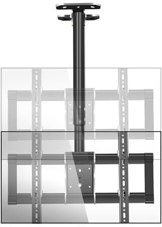 THEGA Ceiling TV Mount Stand - Tv Wall Mount, Fits 37-85 Inch TV Lift Mount, Hidden Cables Tilt Mount TV Stand, Telescopic Height Adjustment Roof Hanging TV Mount Bracke, Easy To Install