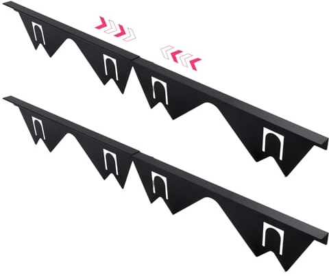 2pcs Cache-Espaces Cuisinière Acier Inoxydable, Résistants à la Chaleur 34,9 cm à 69,8cm Long Protection Réglable pour Plan Travail Four pour Cuisine Kit de Garniture Cuisinière