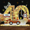 Belillpipi 2025 Holzfarbe Originelle 40 Geburtstag Deko Geburtstag Holz mit LED, Frauen & Männer Geburtstag Pixel Retro Holz-Schild Gästebuch für Geschenke, Partys, Geburtstage, Jubiläum