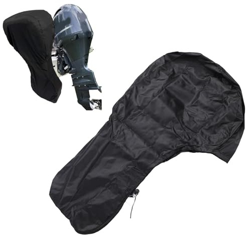 lvifloae -Bootsmotorabdeckung,Bootsmotorabdeckung Außenbordmotorabdeckung Voller Bootsmotorabdeckung Wasser Polyester Windschutz Außenborder Motorabdeckung mit Aufbewahrungstasche 0 bis 20 (15-20 PS)