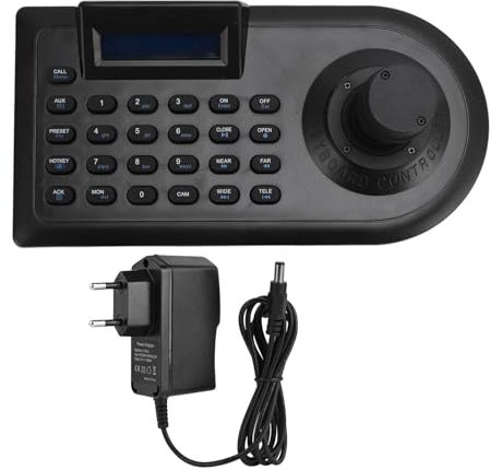 SustVita PTZ Camera Controller, 3D Joystick PTZ Keyboard with RS485 232 Interfaces, Ideal for Multifunctional Control of NVR DVRs and Dome Cameras