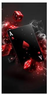 IBENZIGH Poker Auto Aufkleber Auto B-Säule Auto Mittelsäule Dekoration DIY Abdeckung Kratzer Wasserdicht Sonnenschutz Vinyl Aufkleber Autodekoration(007)