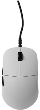 End Game Gear XM2 - Ratón para juegos con cable 8k v2, ligero, 1.8 onzas, diestros, sensor óptico PixArt PAW3950 U, 30 K dpi, tasa de sondeo de 8 KHz, color blanco