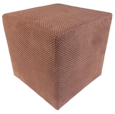 Max Mebels Samt-Hocker ZEFIR DOT 40x40 cm quadratisch gepolstert – weicher Sitzhocker fürs Wohnzimmer oder Schlafzimmer – Rosa
