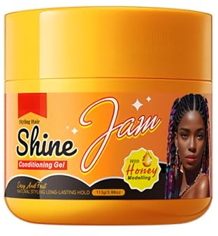 Hinapan Frucht Gelee Haargel 113g, Glänzendes Haar Wachs & Styling Creme, Schnell Trocknendes Konditionierungsgel, Zähmendes Haargel für Zöpfe & Pferdeschwänze