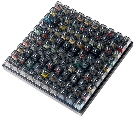 Keychron Switch Tester 100 Max Edition, 88 Mechanical & 12 Magnetic HE Switches Testing Kit with 100 Labeled Keycaps, Includes Keychron/Gateron/Kailh/Huano, Pro Mechanical Keyboard Feel