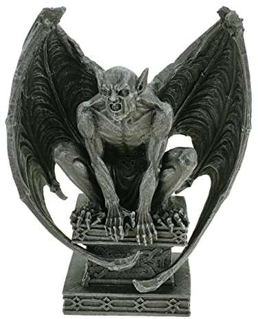 Vogler Midnight Demon mit Schwingen auf Sockel Dämon Gargoyle 19 cm Figur