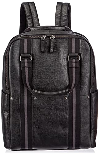 Fossil Tasche für Männer Houston, Leder Arbeitstasche schwarz 41,28 cm L x 9,53 cm B x 29,21 cm H MBG9540001