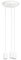 Paco Home Deckenlampe Pendellampe Deckenleuchte Kompatibel Mit Lampenschirm Hängelampe Lampenfassung E27 Textilkabel Kürzbar Fassung 3-Flammig Weiß