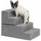 Sturdy Dog Stairs, Detachable Pet Stairs 4-Step Memory Foam Dog Steps with Removable Washable Cover for Smaller & Elder Pets