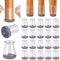BUMACO Chair Leg Floor Protectors Chair Leg Protectors for Hardwood Floors Silicone Pads Covers to Protect Floors (Clear-20 Pcs, Universal XS 0.5-0.9)