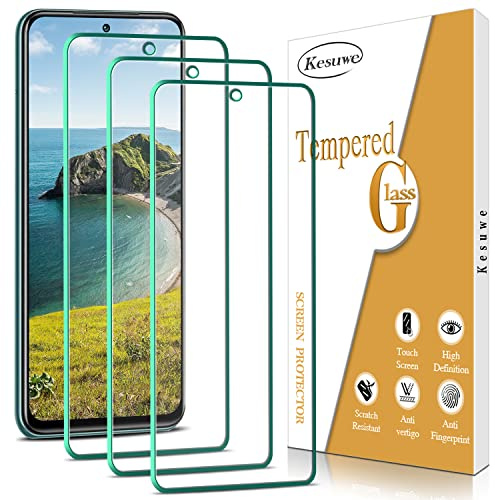 Kesuwe [3 Stück] Schutzfolie für Xiaomi Redmi Note 10/Redmi Note 10s, Frei von Kratzern, Blasenfrei, 9H Härte, HD Displayschutzfolie, Einfache Installation, Fall-freundlich