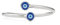 PERIMADE Vergoldeter böser Blick-Ring, Nazar Bypass-Ring, offener Bandring, 925er-Sterlingsilber, doppelter türkischer blauer Augenring für Damen, Glück, Freundschaftsschmuck, Geburtstagsgeschenk,