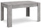 Skraut Home | Mesa Comedor | Mesa Fija Cocina y Salón | 140x90x76 cm | para 6 comensales | Muebles Comedor | Estilo Moderno | Cemento