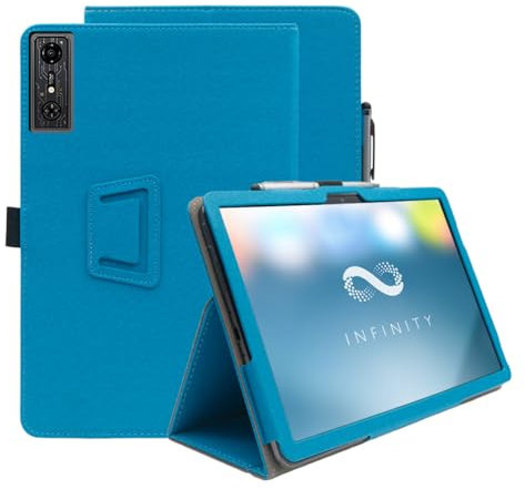 INSOLKIDON Compatible con ZTE Nubia RedMagic Gaming Pad Pro 10.9-Inch Tablet Funda Protectora de Cuero Bumper Protección Carcasa con Soporte Función, Auto-Sueño/Activación (Light Blue)