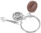 WRITWAA Vintage Coffee Keychain Bag Pendant Creative Key Decoration for Coffee Lightweight Compact Accessory for Purses Bags and Car Keys Unique Idea for Friends