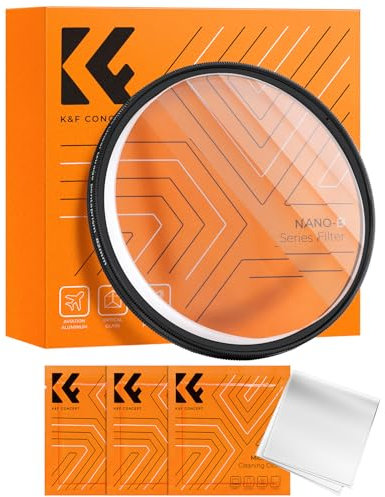K&F Concept 82mm Linear Mirage Pentaprism Filter Optisches Glas Prisma Spezialeffekt Kamera Objektiv Filter (Nano-B Serie)