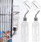 Rppiup Trinkflasche Kaninchen mit Halterung, 2 Stück Kaninchen Wasser Flaschen, 350ml Hasen Trinkflasche, Hängende Haustiere Wasserflaschen für Kaninchen Meerschweinchen Hamster Chinchillas