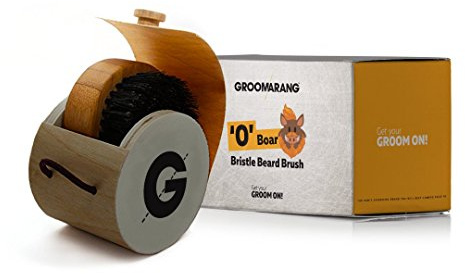Groomarang Boar Bristle Beard Brush for Men Perfect Grooming Gift