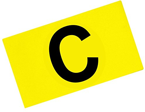 fanshirts4u Kapitänsbinde Spielführerbinde Capitainsband C (Neongelb, Junior ca. 22cm Umfang)