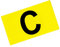 fanshirts4u Kapitänsbinde Spielführerbinde Capitainsband C (Neongelb, Junior ca. 22cm Umfang)