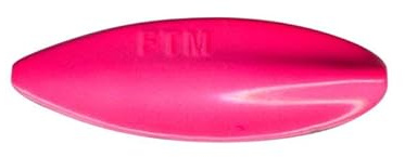 FTM Tornado Inline Spoon - Forellenblinker zum Spinnfischen auf Forellen, Blinker zum Spinnangeln, Durchlaufblinker, Gewicht:3, 5g, Farbe:Black/UV pink