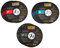 JCB - 12 Piece Cutting Disc Set | 4-1/2 Discs | Suitable for Cutting Various Materials, Storage Tin and Various Graded Bonded Abrasive Discs Included (JCB-PTA-CD12-NA)
