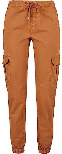 Urban Classics Ladies High Waist Cargo Jogging Pants Pantalons, Caramel, XXXXXL Femme