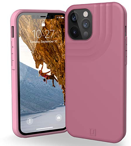 U by UAG [U] Anchor Hülle Apple iPhone 12 Pro Max (6,7 Zoll) Schutzhülle (Flexibler Rahmen & Harte Rückschale, Wireless Charging kompatibel, 2,4m sturzfest, Ultra Slim Cover) dusty rose