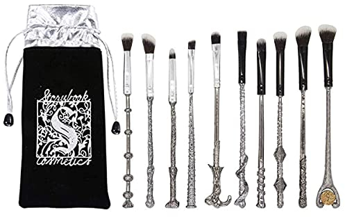 Harry-Potter-Make-up-Pinsel-Set für Foundation, Verblenden, Rouge, Concealer, Augenbrauen, Gesichtspuder, 10 Stück
