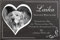 Tiergrabstein Hunde mit eigenem Bild in Herzform und Text, Grabsteine für Hunde mit personalisierter Gravur Hunde, Katzen, Kaninchen, Haustiere Gedenksteine aus Naturschiefer 30x20 cm