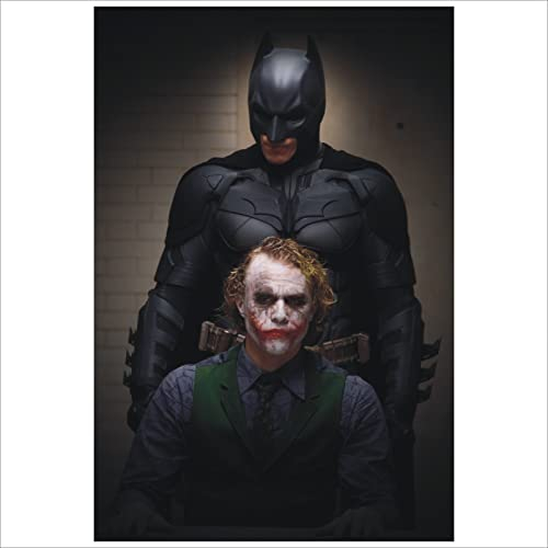 METAL Batman & The Joker Movie Dark Knight Tin Poster Aluminium Sign Wall Art Door Plaque Film Room Man Cave C Nearly A4 Size 280x190mm
