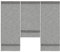 Experience by Omega Scheibengardine modern 3er I 4er Mini Flächenvorhang Set Anthrazit 4049 4050 Breite 90 cm 120 Größe 3 x 30 80/60/80 cm, Farbe