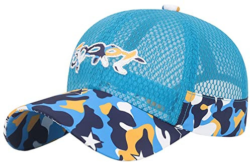 Happy Cherry Kinder Baseball Cap Jungen Sommer Basecap UV Schutz Einstellbar Mesh Atmungsaktiv Mütze Kappe für Mädchen Schule Sport Outdoor