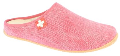 Living Kitzbühel - Cotton - Schweizer Kreuz - Pantoffeln (36 EU Flamingo)