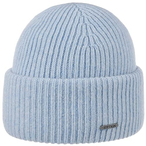 Stetson Classic Beanie Uni einfarbig Made in Italy Damen und Herren Herbst Winter