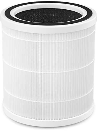 FITNATE Luftreiniger Ersatzfilter, 3-in-1 True HEPA, hocheffiziente Aktivkohle, Core300-RF, 1 Pack, Weiß