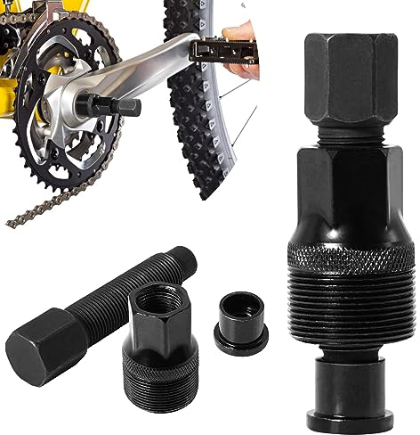 2 Stück Fahrradkurbelabzieher, Fahrradkurbelentferner, Kurbelabzieher für Kurbelgarnitur, Demontage-Set für kompakte Kurbelabzieher für Spindeln in der Mitte des Mountainbikes